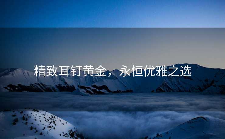 精致耳钉黄金，永恒优雅之选