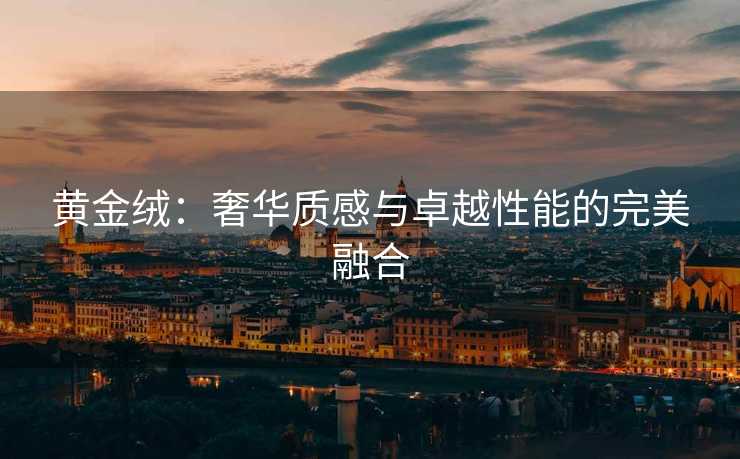 黄金绒：奢华质感与卓越性能的完美融合